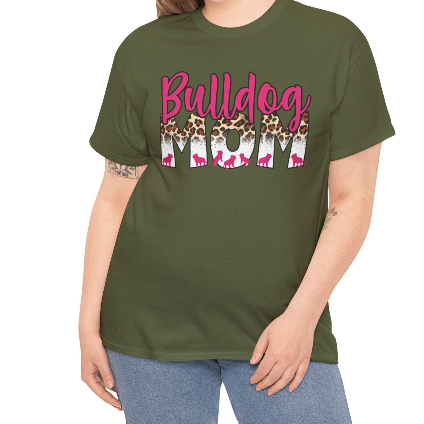 Bulldog Mom |  Cotton Tee - Kim’s Signature Beauty & Accessories    