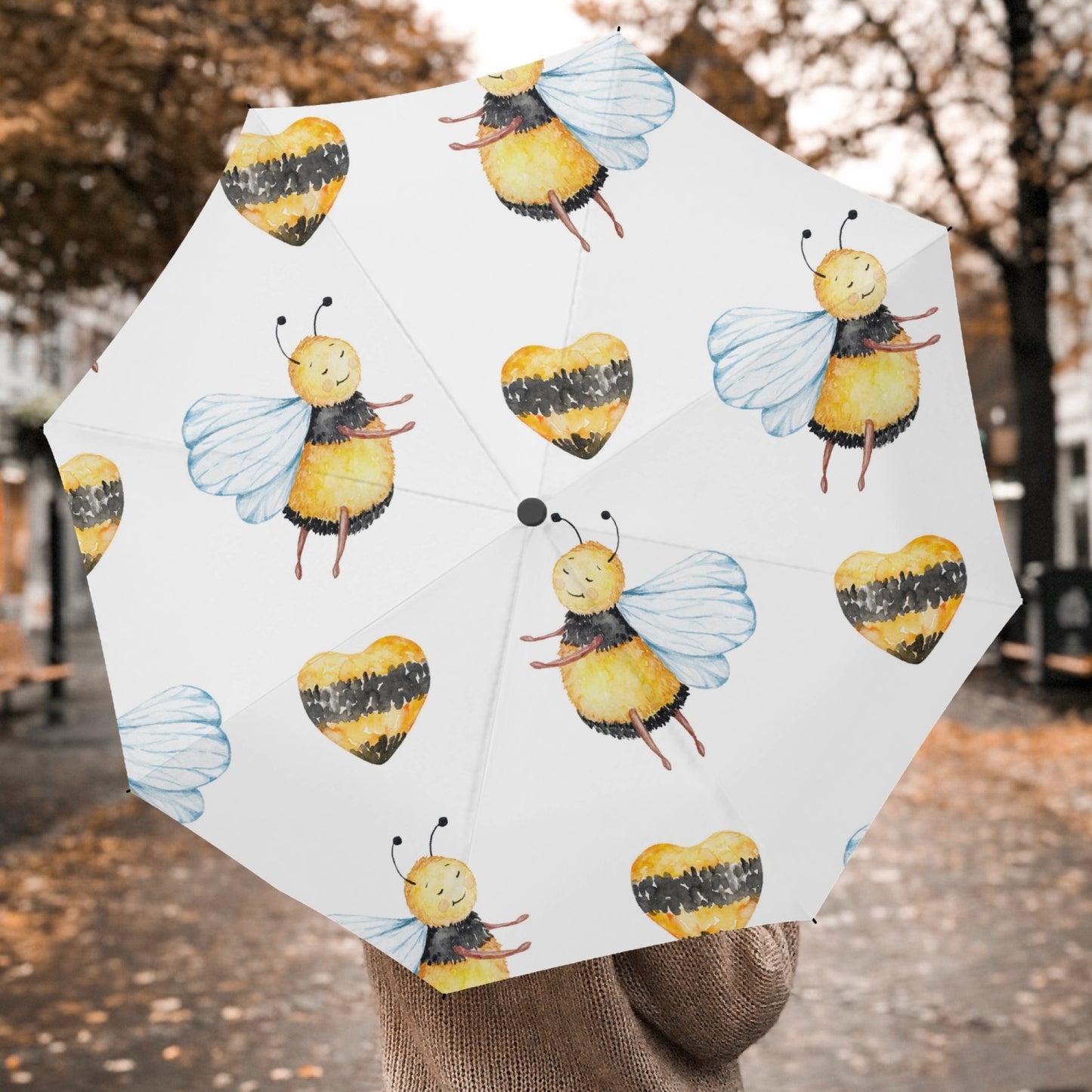 Bumble Bee Travel Umbrella with Auto Open/Close - Kim’s Signature Beauty & Accessories    