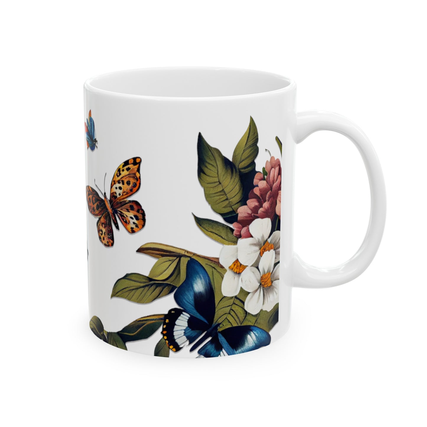 Butterfly Bliss Floral Coffee Mug - Kim’s Signature Beauty & Accessories    