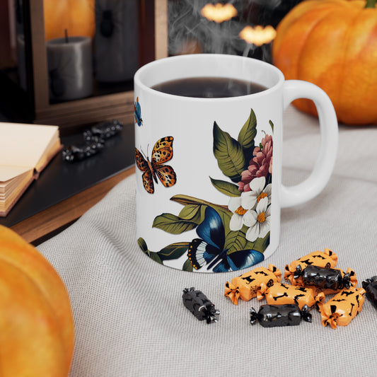 Butterfly Bliss Floral Coffee Mug - Kim’s Signature Beauty & Accessories    