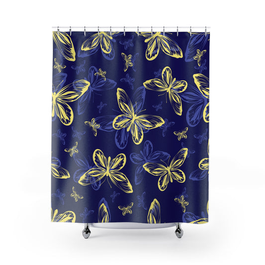 Butterfly Gold Rush Shower Curtain - Kim’s Signature Beauty & Accessories    