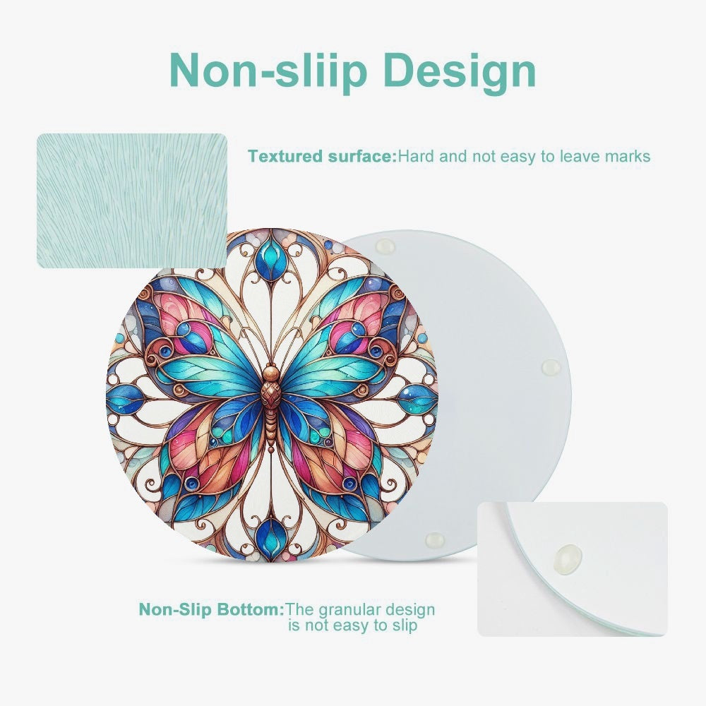 Butterfly Love | Tempered Glass Cutting Board - Kim’s Signature Beauty & Accessories    