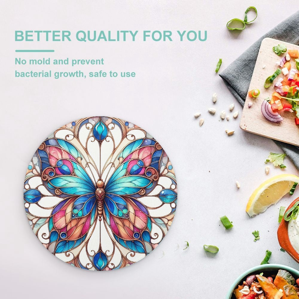 Butterfly Love | Tempered Glass Cutting Board - Kim’s Signature Beauty & Accessories    