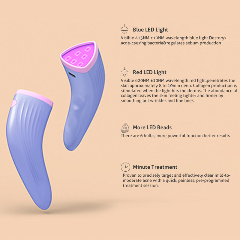 Bye Acne – Dual LED Light Acne Therapy Device - Kim’s Signature Beauty & Accessories    