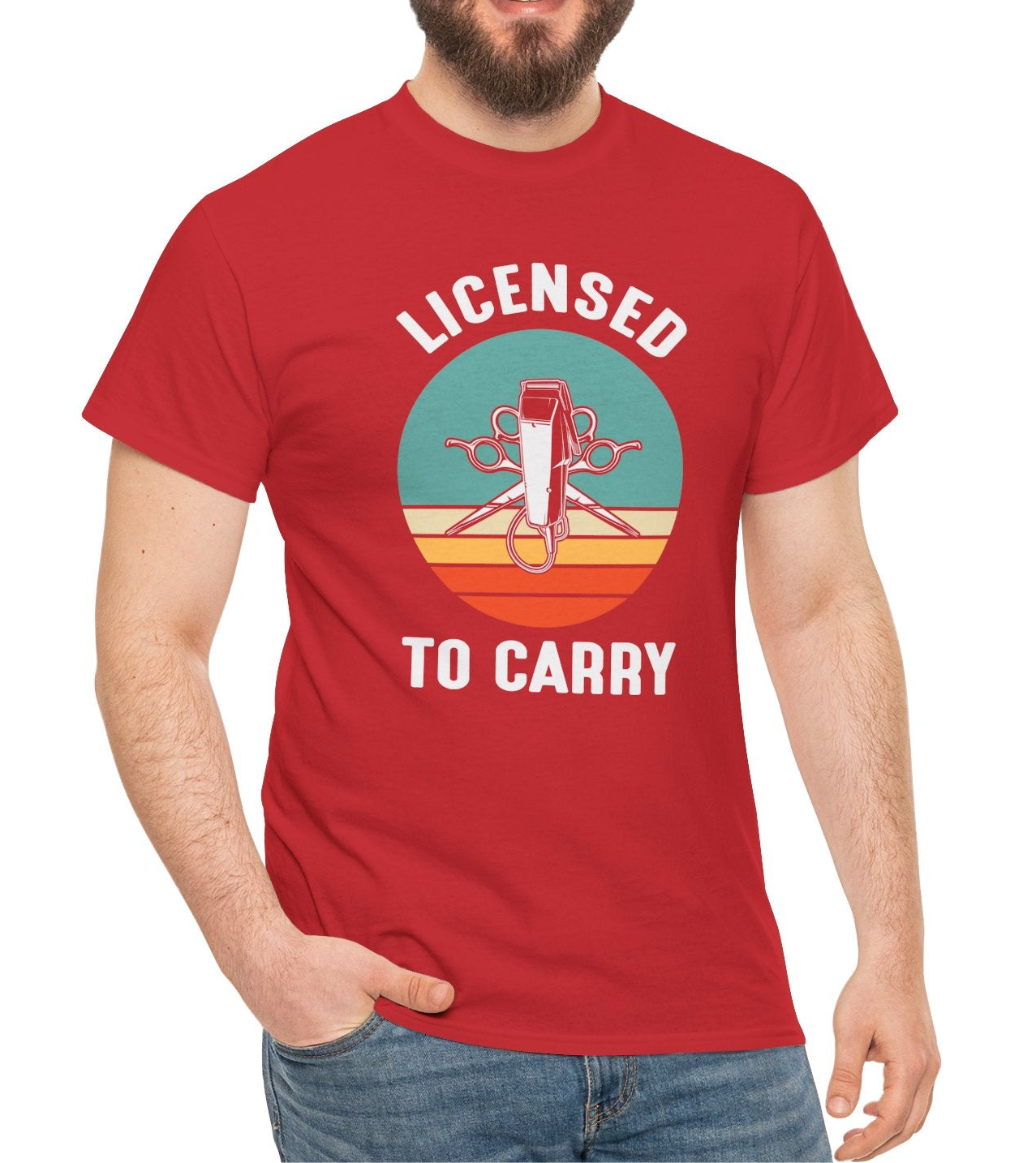 Licensed To Carry Barber |Cotton Tee - Kim’s Signature Beauty & Accessories    (Store description)