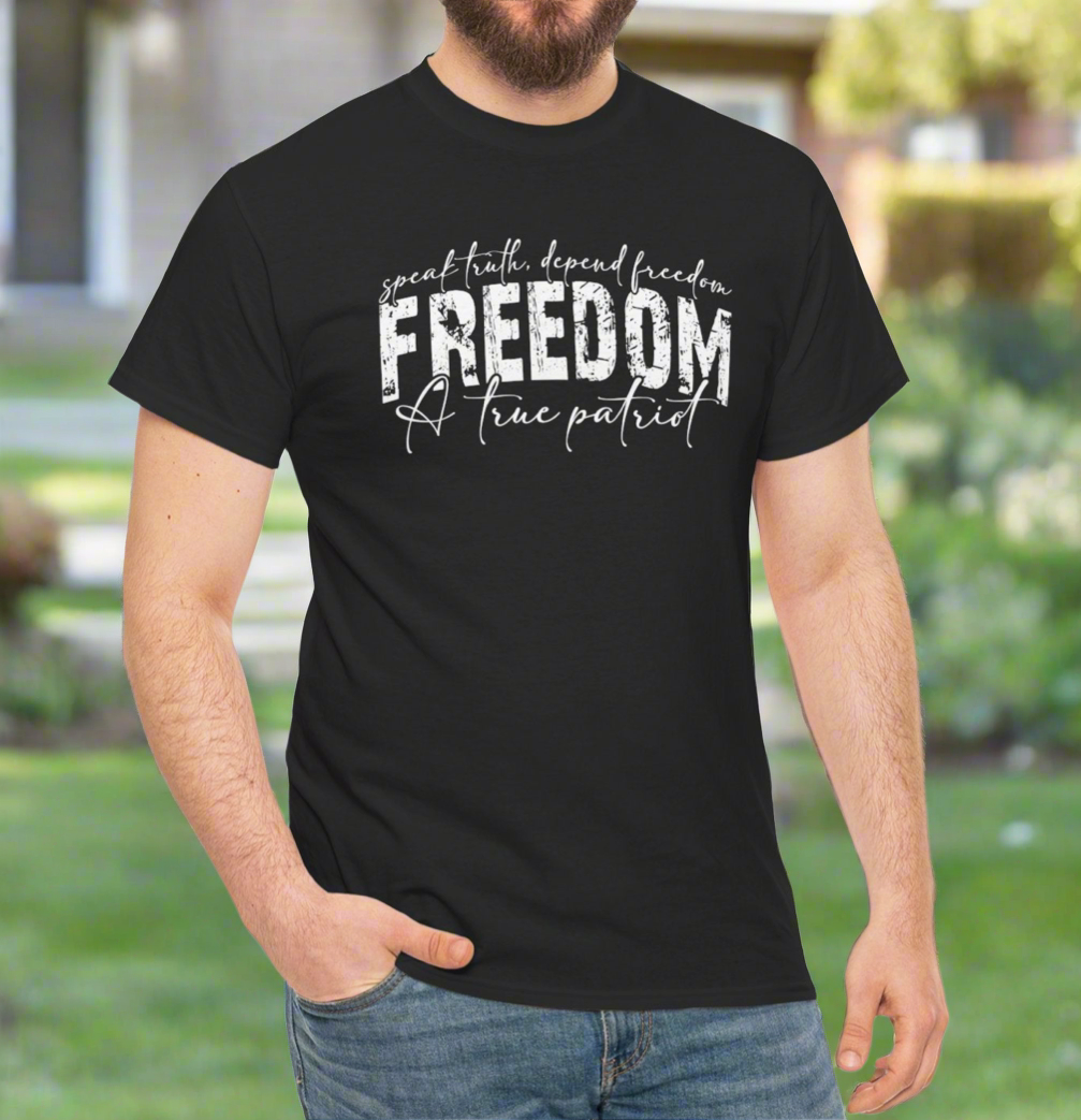 Freedom Kirk Unisex Cotton Tee - Casual Comfort for Every Occasion, Everyday Wear - Kim’s Signature Beauty & Accessories    