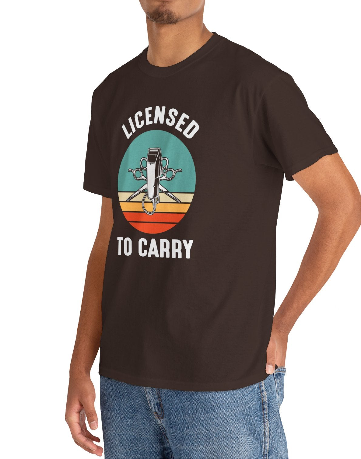Licensed To Carry Barber |Cotton Tee - Kim’s Signature Beauty & Accessories    (Store description)