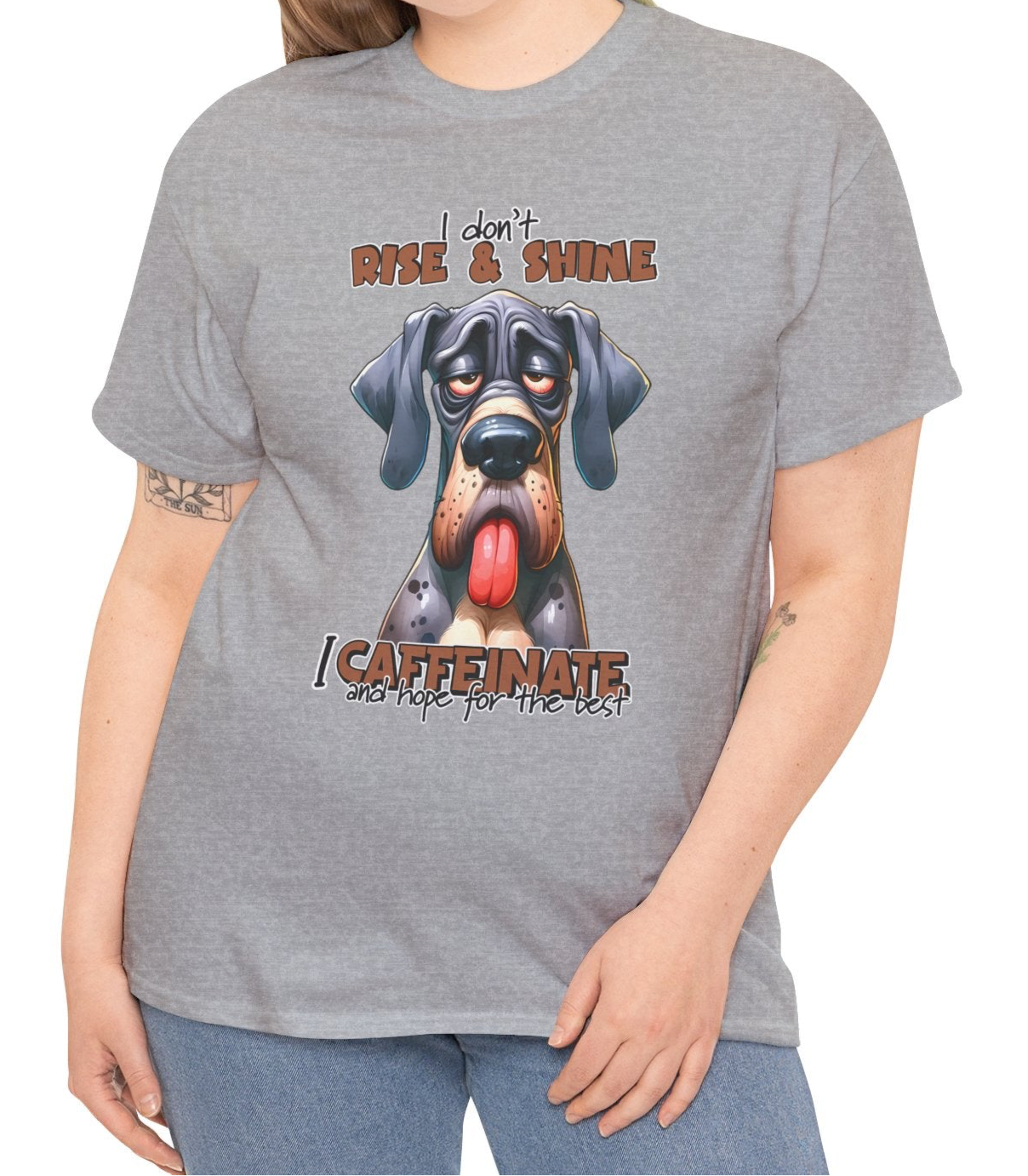 Caffeinate & Hope Dog Tee - Kim’s Signature Beauty & Accessories    