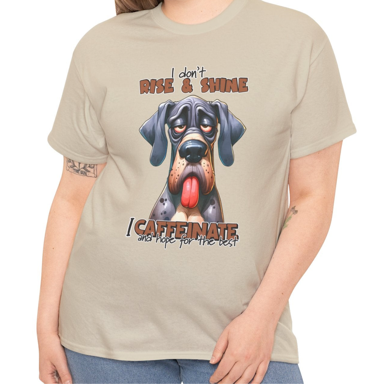Caffeinate & Hope Dog Tee - Kim’s Signature Beauty & Accessories    