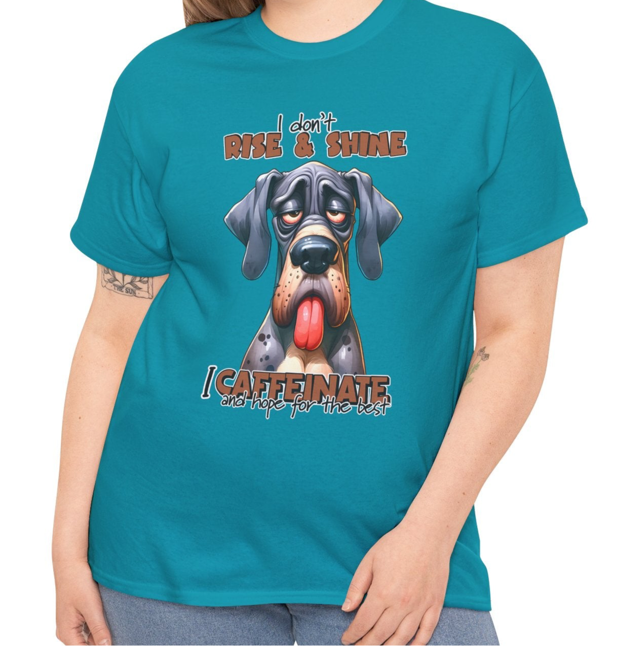 Caffeinate & Hope Dog Tee - Kim’s Signature Beauty & Accessories    