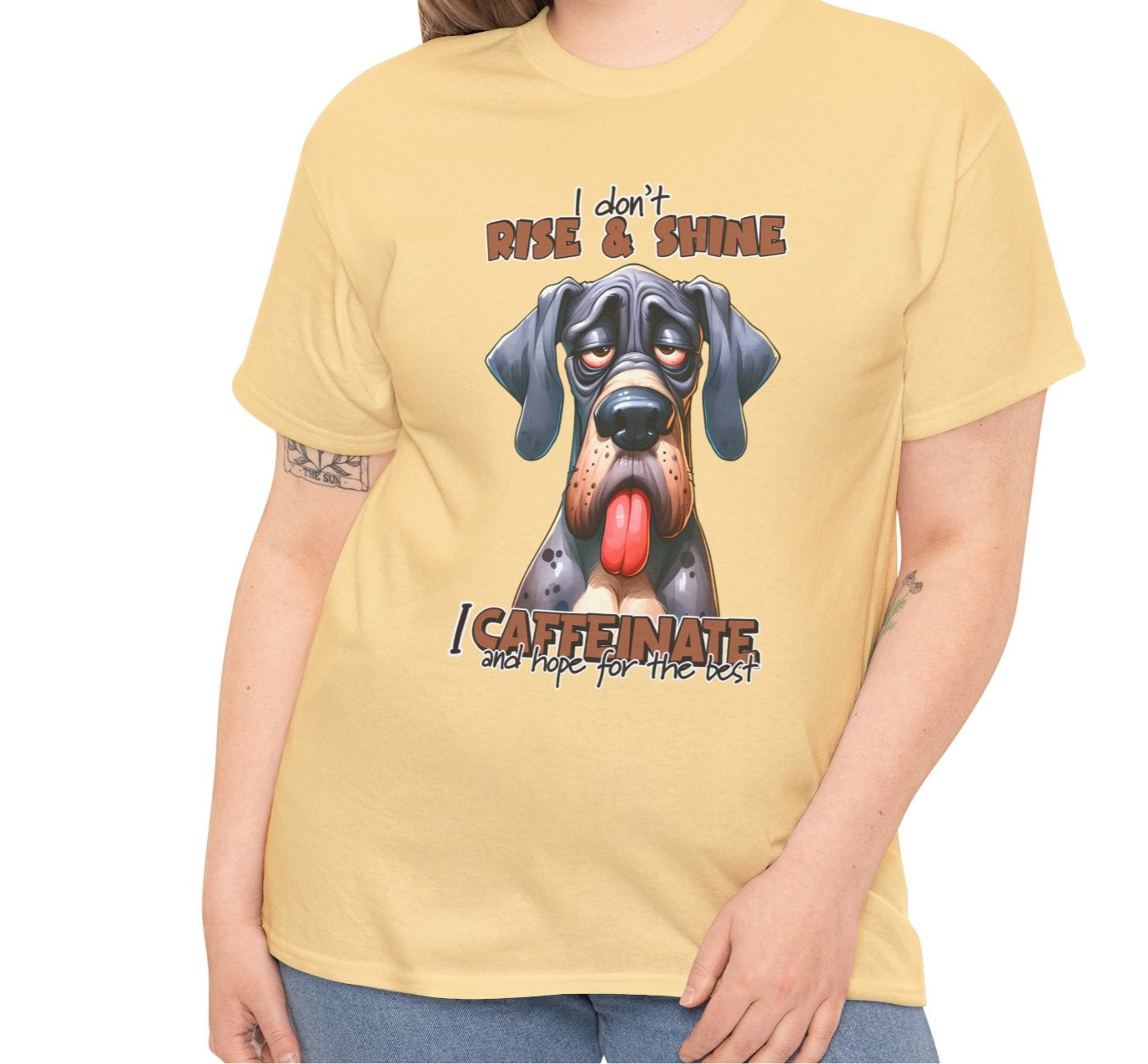 Caffeinate & Hope Dog Tee - Kim’s Signature Beauty & Accessories    