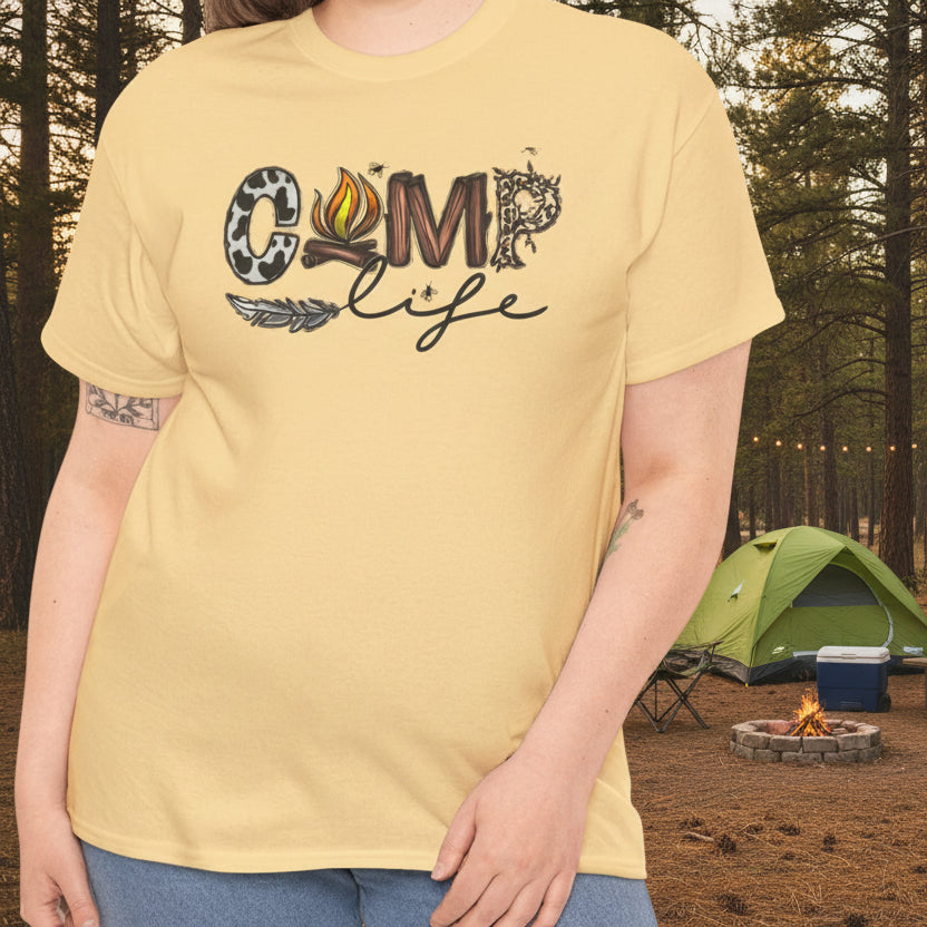Camp Life | Cotton Tee - Kim’s Signature Beauty & Accessories    