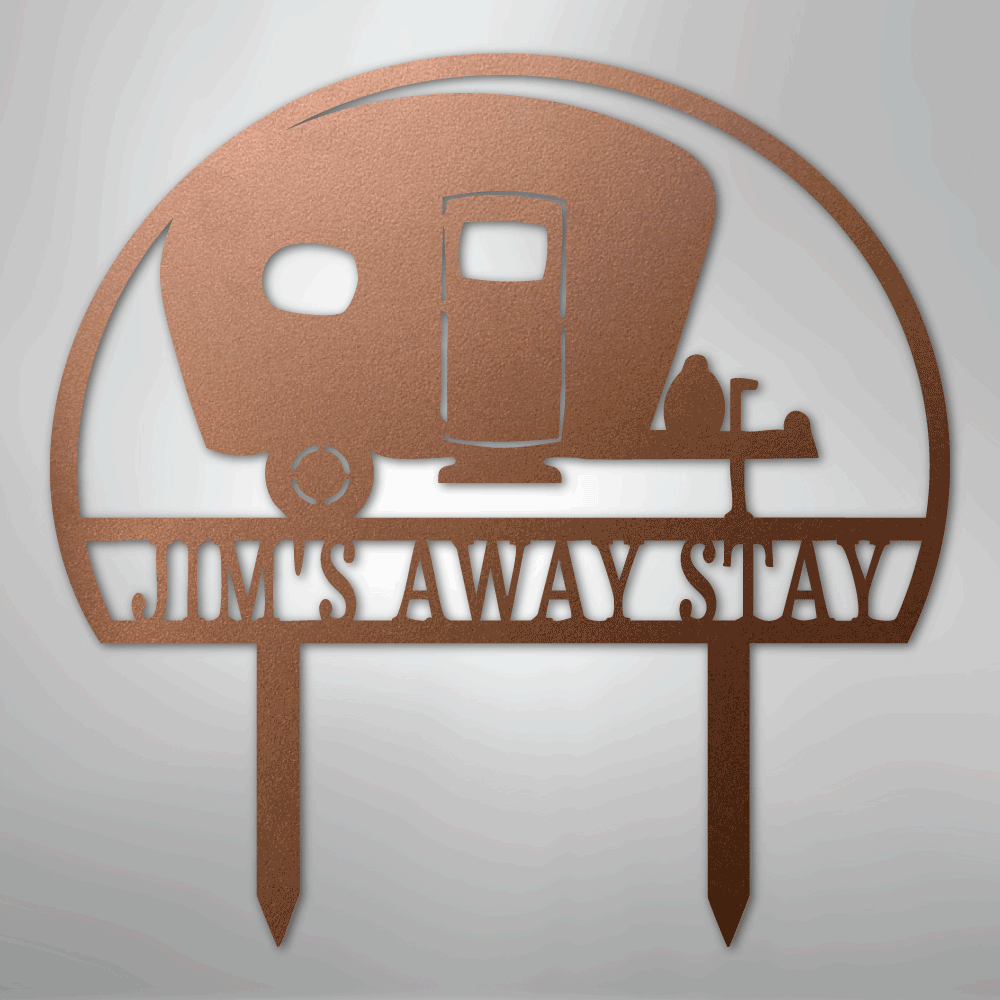 Camper Yard Monogram - Steel Sign - Kim’s Signature Beauty & Accessories