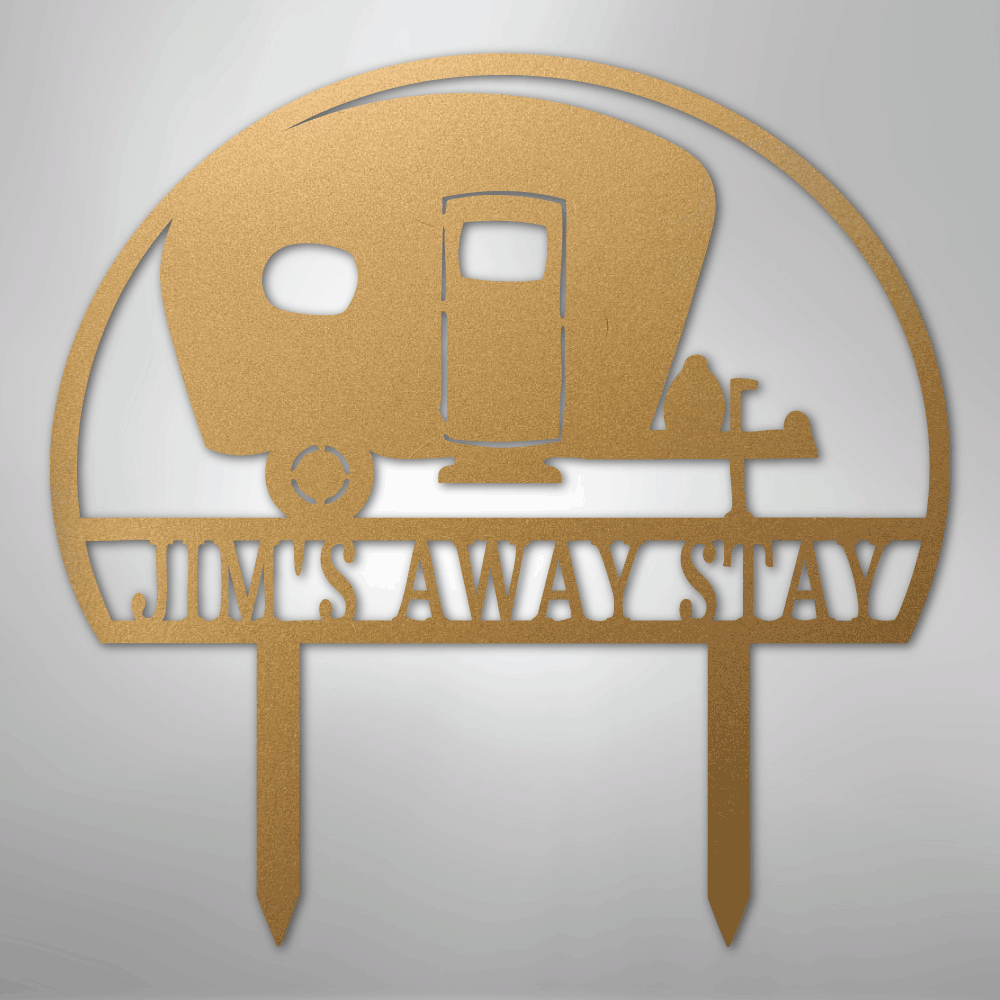 Camper Yard Monogram - Steel Sign - Kim’s Signature Beauty & Accessories