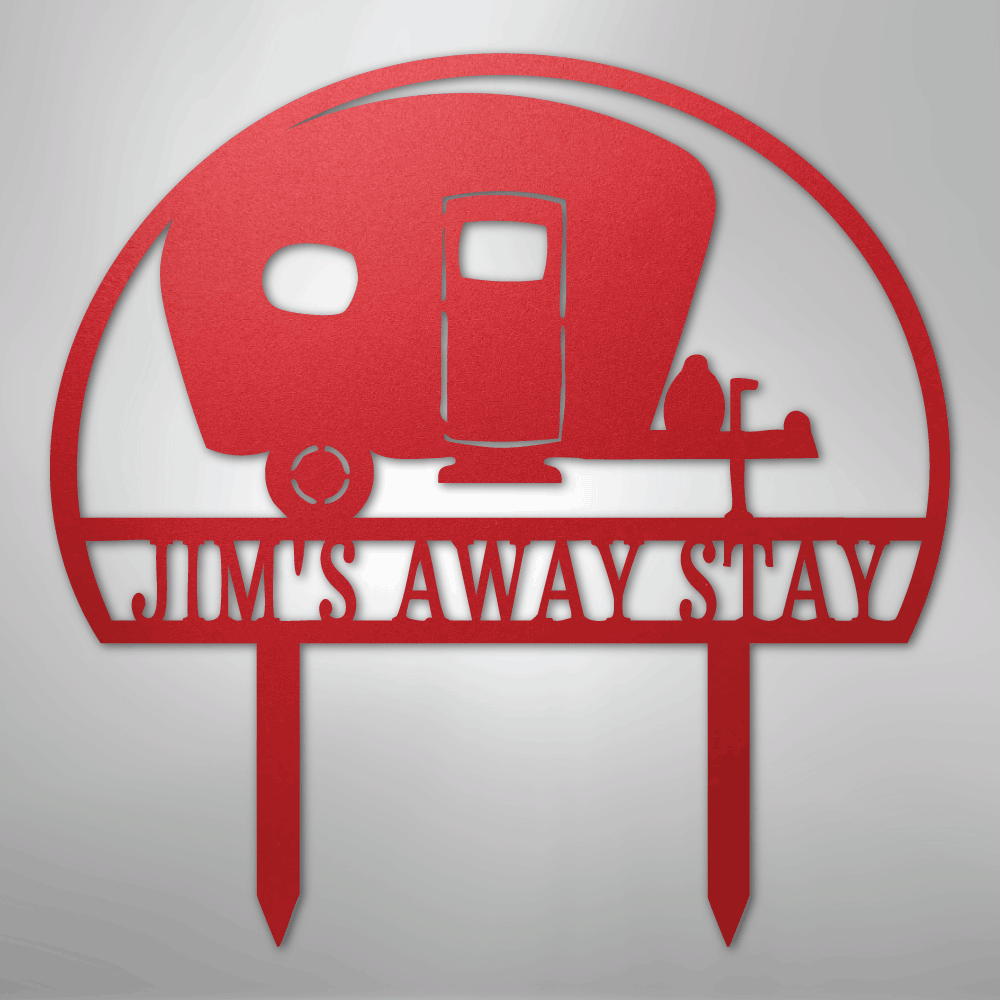 Camper Yard Monogram - Steel Sign - Kim’s Signature Beauty & Accessories