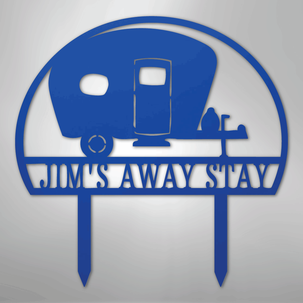 Camper Yard Monogram - Steel Sign - Kim’s Signature Beauty & Accessories