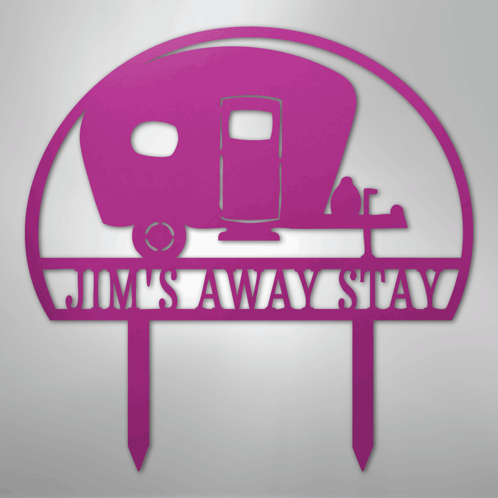 Camper Yard Monogram - Steel Sign - Kim’s Signature Beauty & Accessories