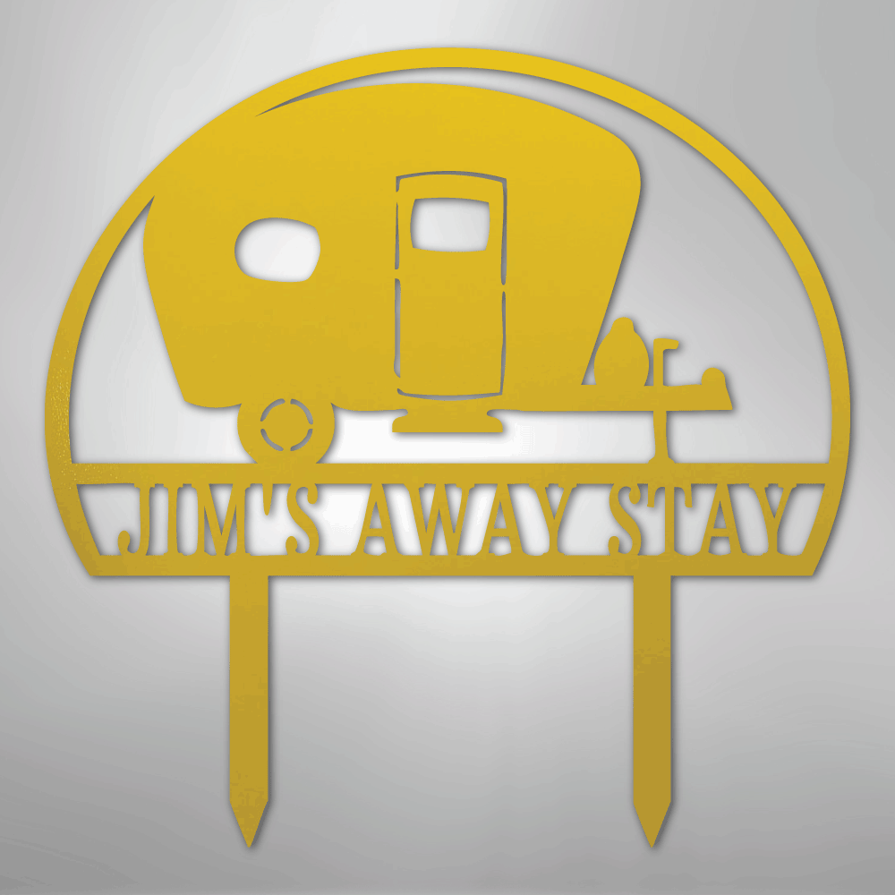 Camper Yard Monogram - Steel Sign - Kim’s Signature Beauty & Accessories