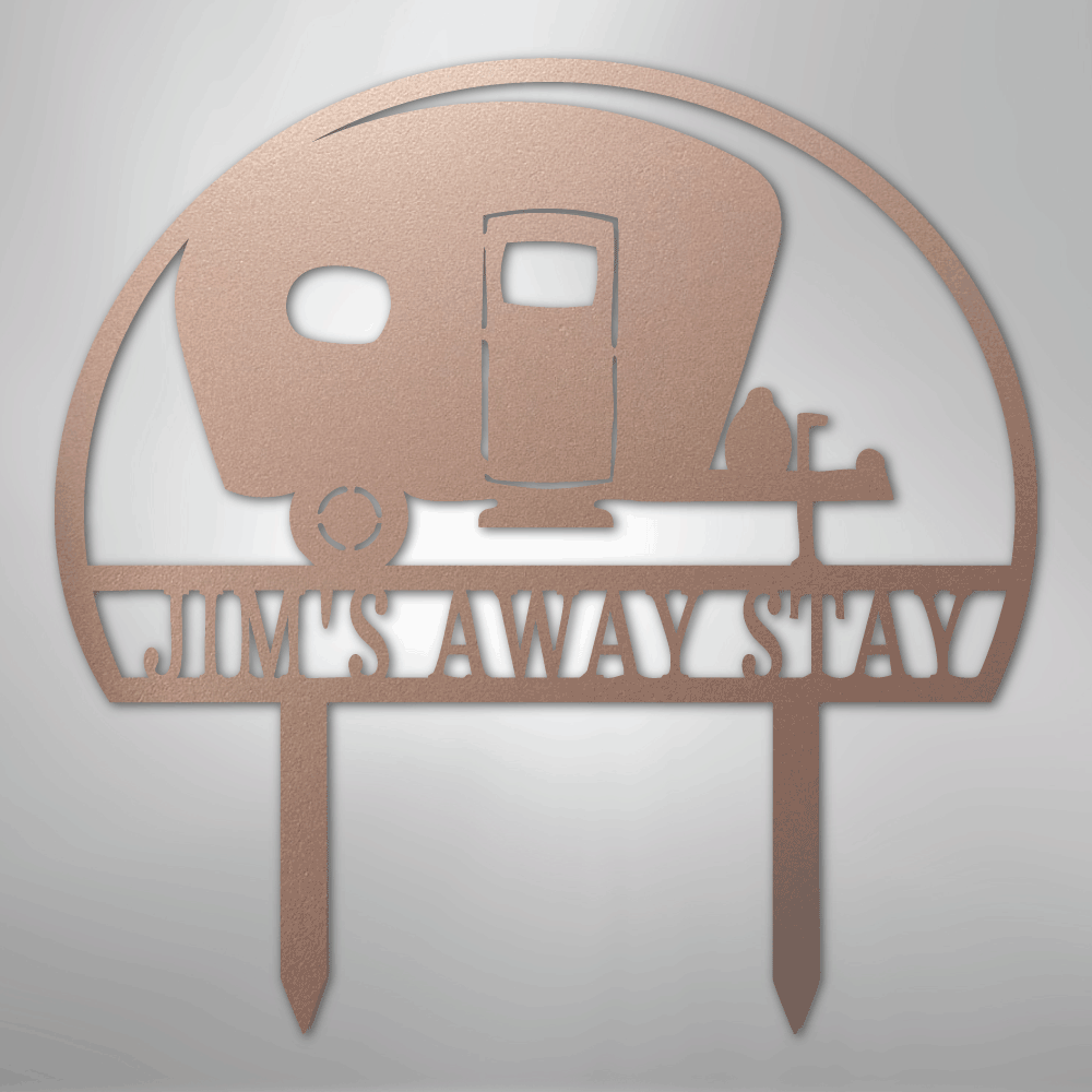 Camper Yard Monogram - Steel Sign - Kim’s Signature Beauty & Accessories
