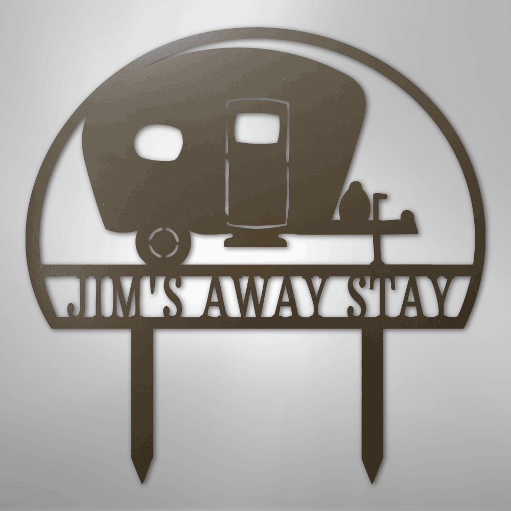 Camper Yard Monogram - Steel Sign - Kim’s Signature Beauty & Accessories