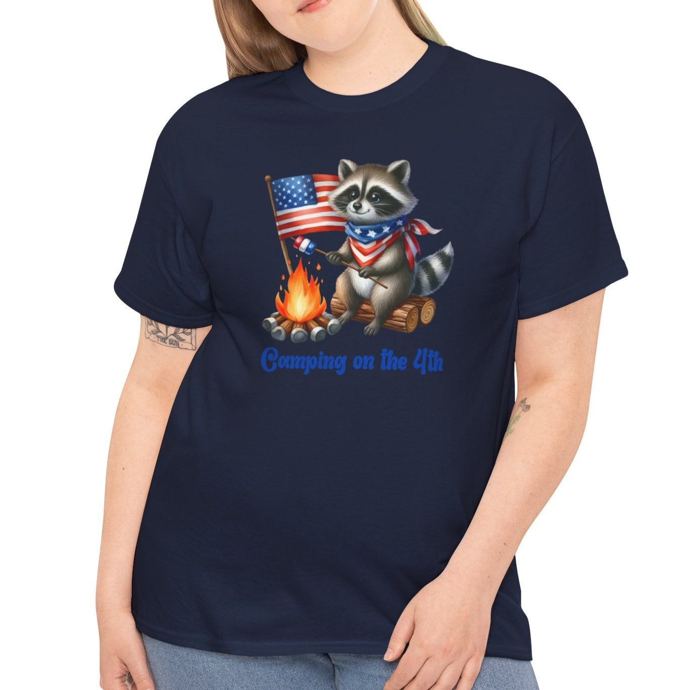Camping on the 4th Raccoon T-Shirt - Kim’s Signature Beauty & Accessories    