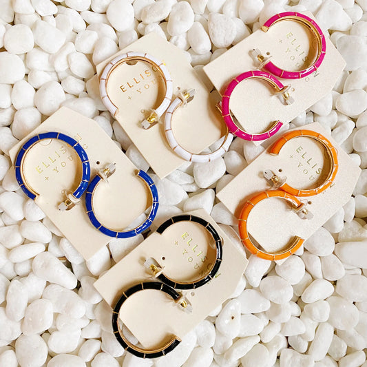 Candy Drop Colored Hoop Earrings - Kim’s Signature Beauty & Accessories    