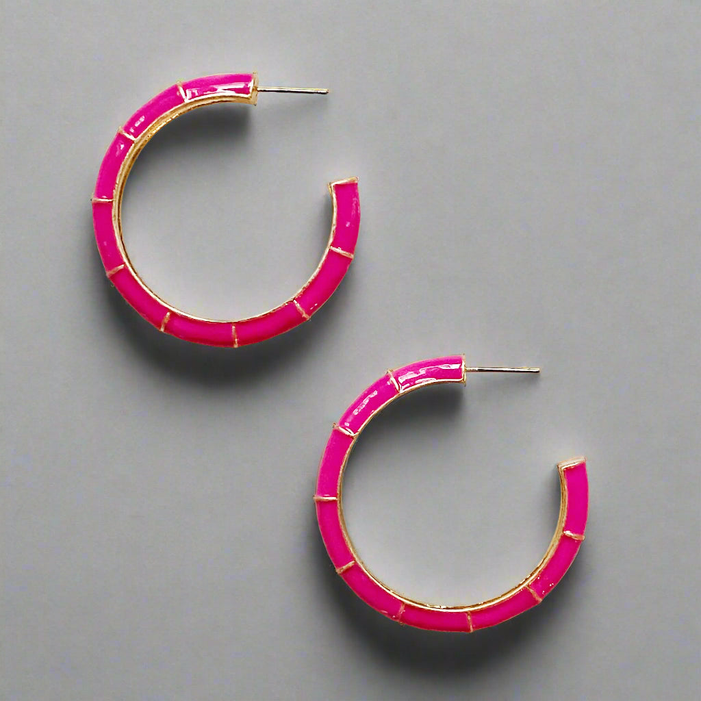 Candy Drop Colored Hoop Earrings - Kim’s Signature Beauty & Accessories    