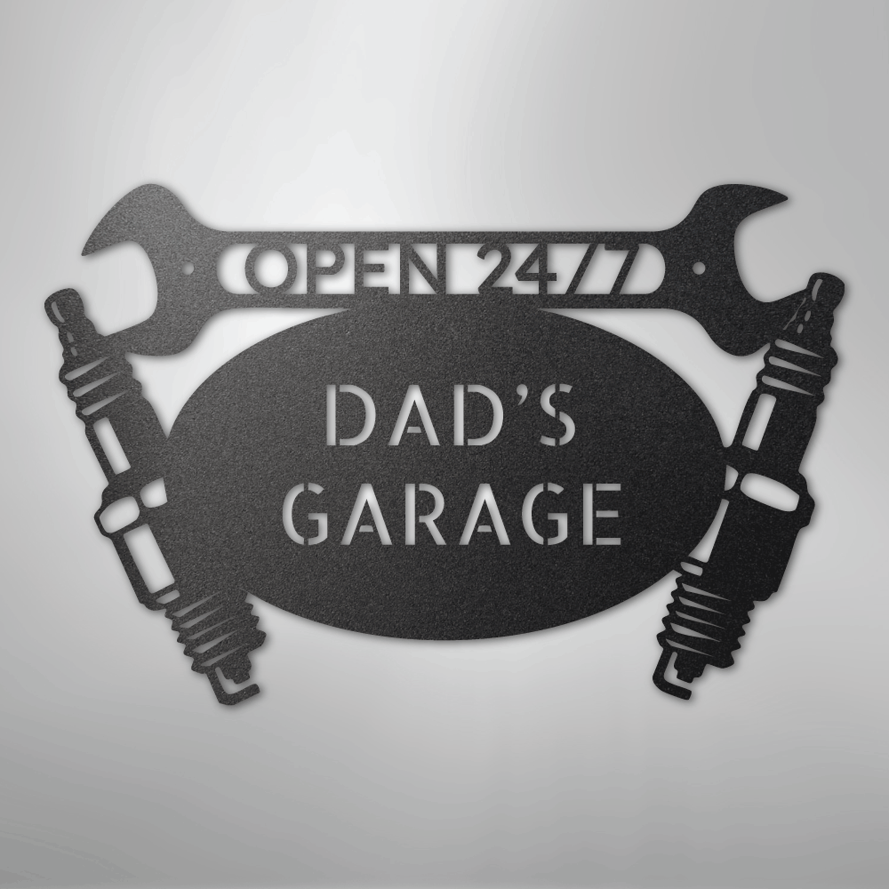 Car Garage Monogram - Steel Sign - Kim’s Signature Beauty & Accessories