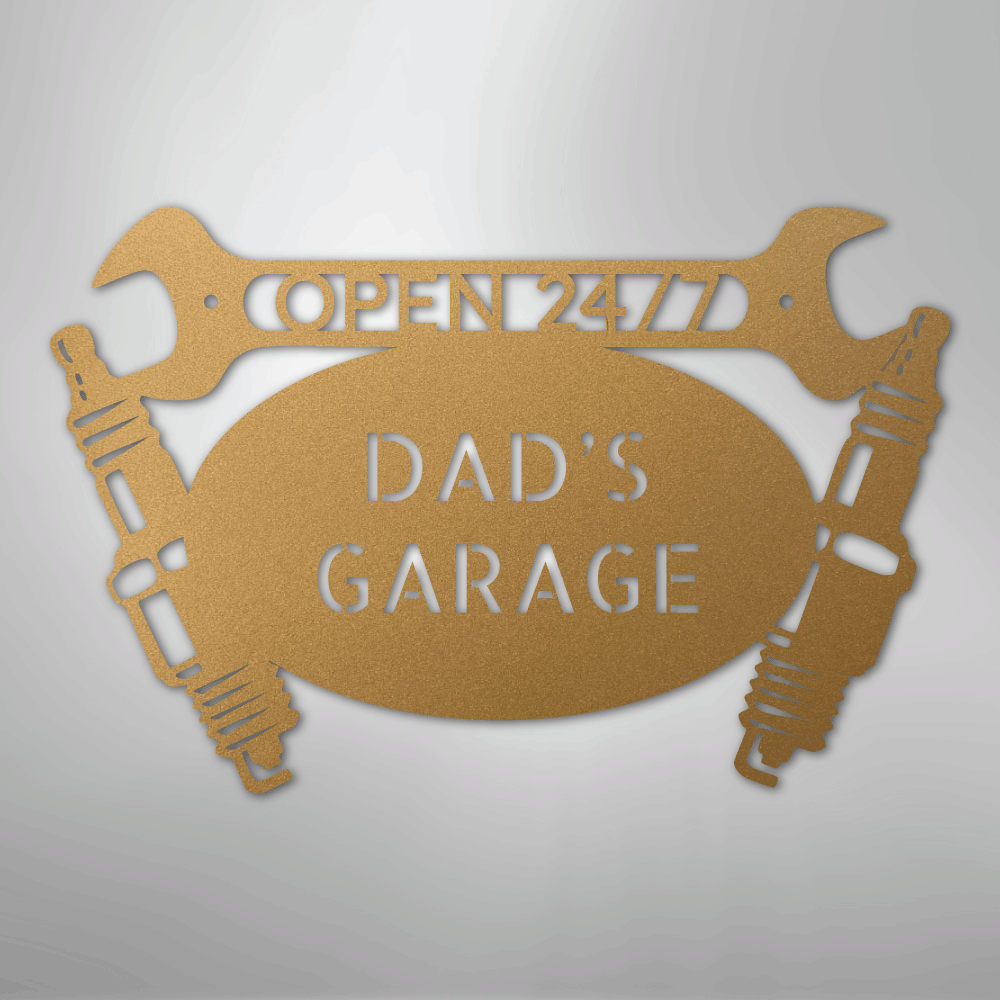 Car Garage Monogram - Steel Sign - Kim’s Signature Beauty & Accessories