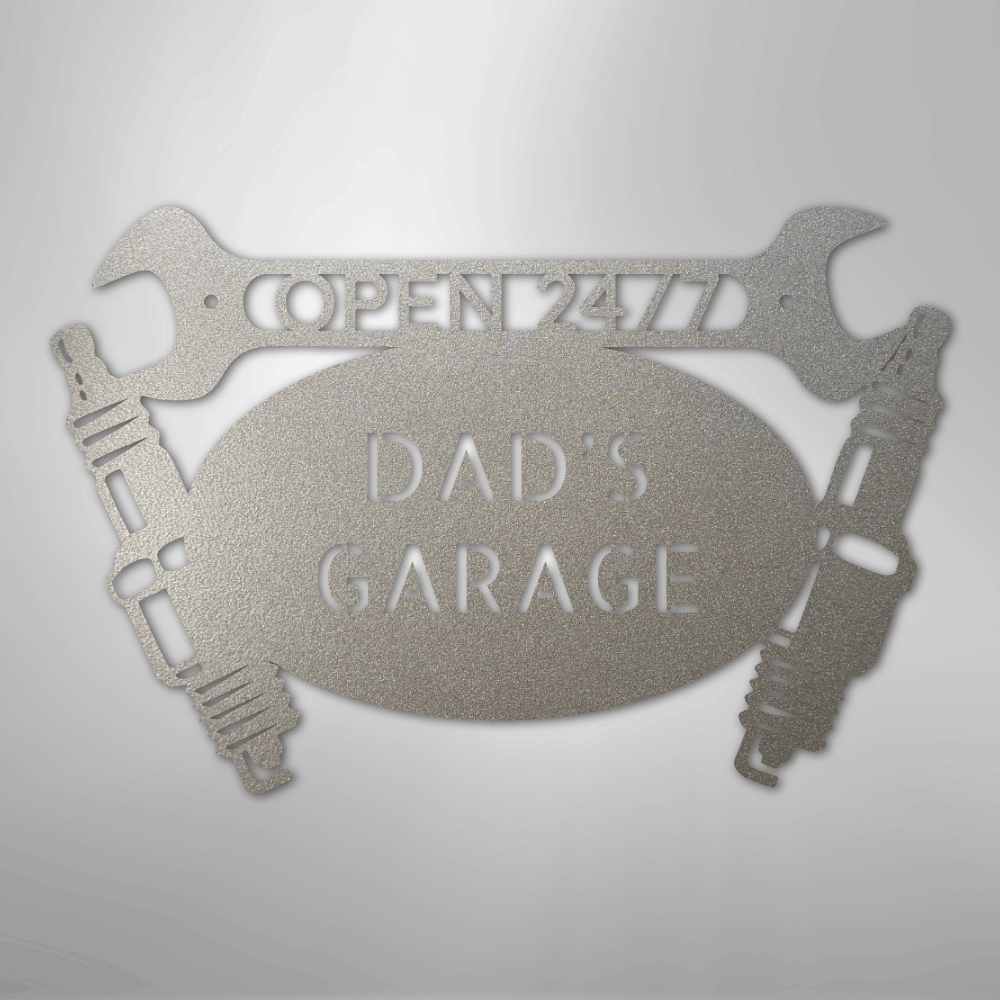 Car Garage Monogram - Steel Sign - Kim’s Signature Beauty & Accessories