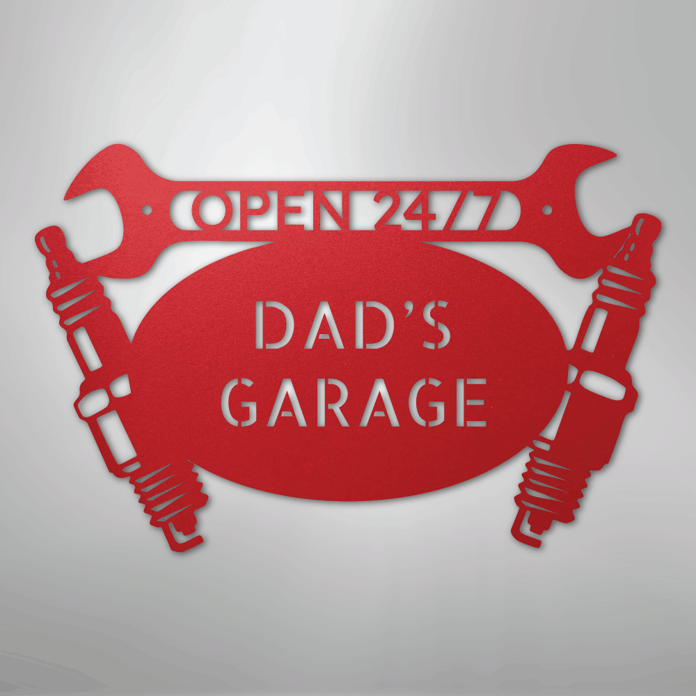 Car Garage Monogram - Steel Sign - Kim’s Signature Beauty & Accessories