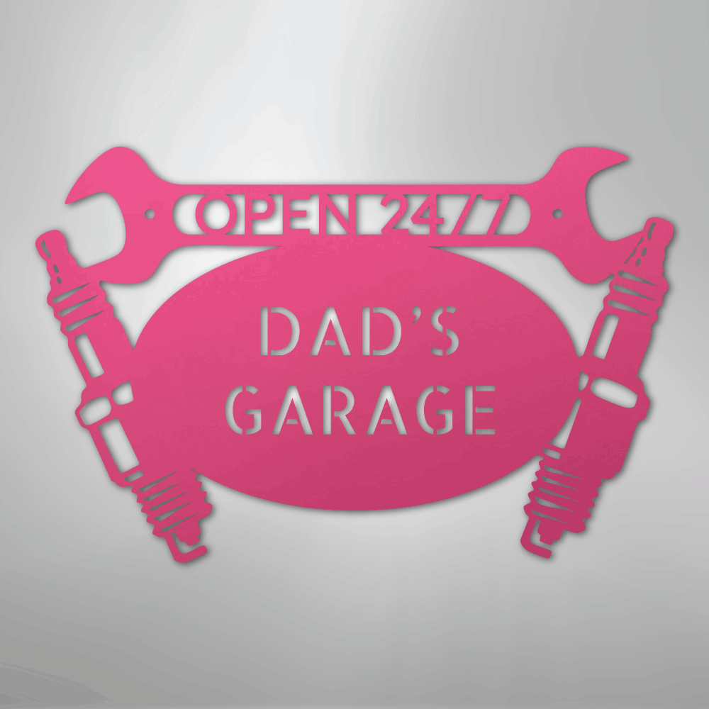Car Garage Monogram - Steel Sign - Kim’s Signature Beauty & Accessories