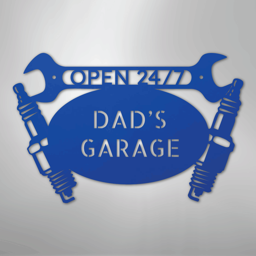Car Garage Monogram - Steel Sign - Kim’s Signature Beauty & Accessories