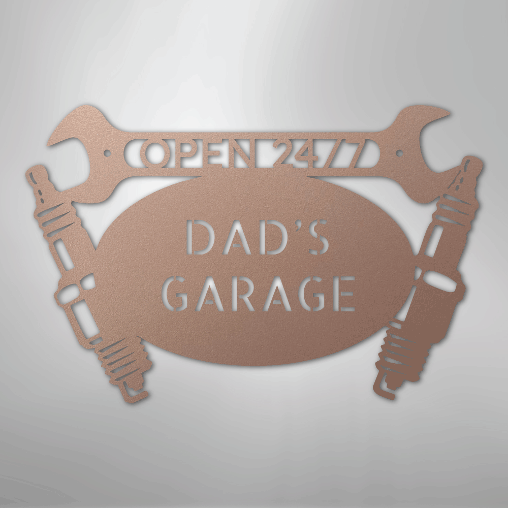 Car Garage Monogram - Steel Sign - Kim’s Signature Beauty & Accessories