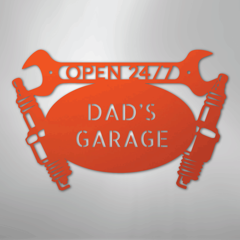 Car Garage Monogram - Steel Sign - Kim’s Signature Beauty & Accessories