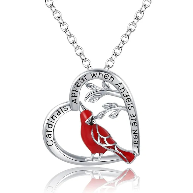 Cardinal Heart Pendant Necklace - Kim’s Signature Beauty & Accessories    