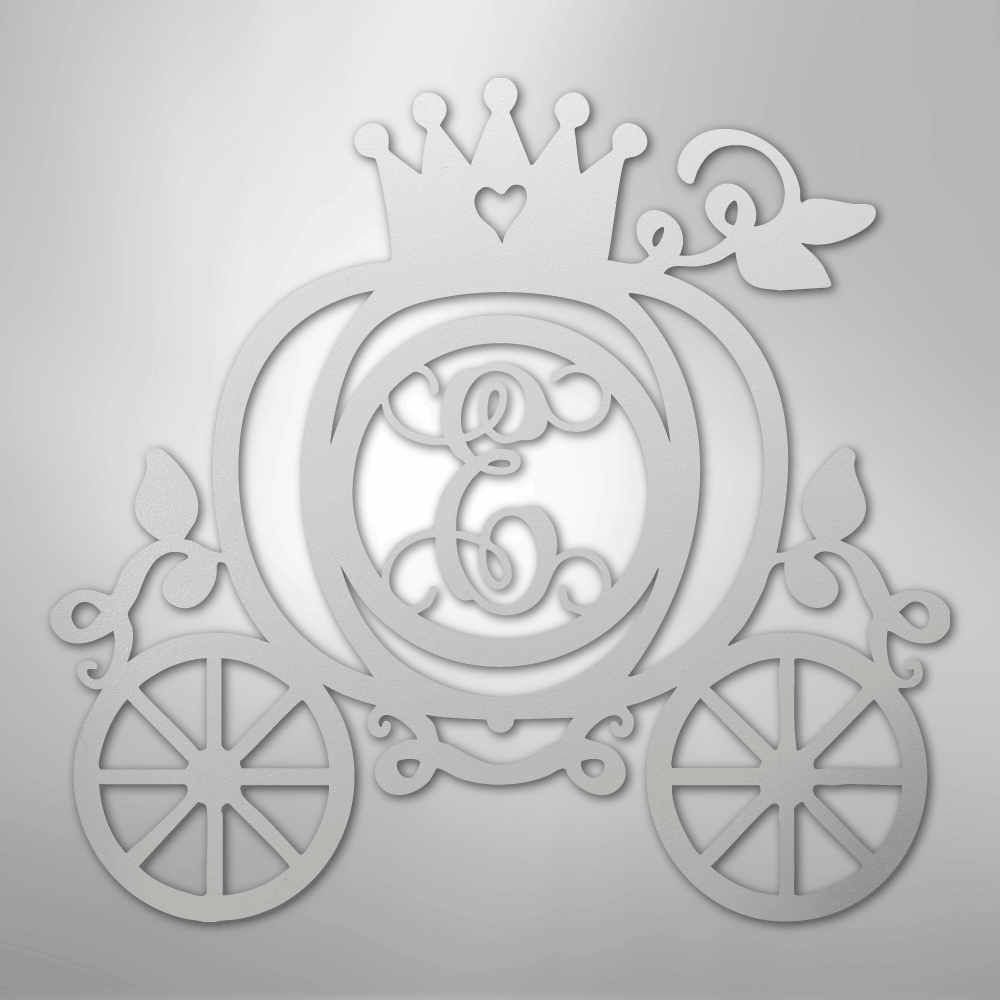 Carriage Initial Monogram - Steel Sign - Kim’s Signature Beauty & Accessories