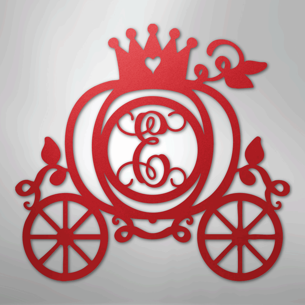 Carriage Initial Monogram - Steel Sign - Kim’s Signature Beauty & Accessories