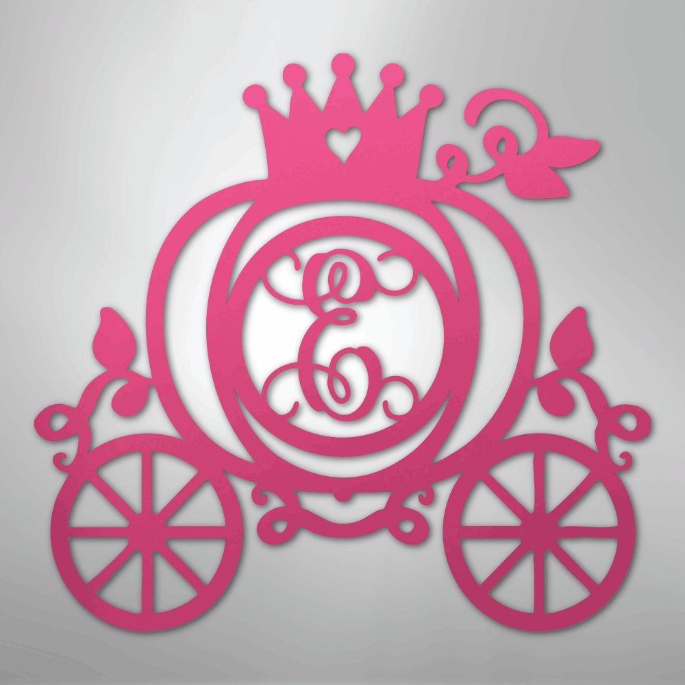 Carriage Initial Monogram - Steel Sign - Kim’s Signature Beauty & Accessories