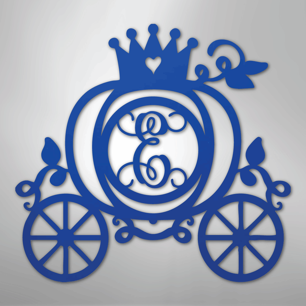 Carriage Initial Monogram - Steel Sign - Kim’s Signature Beauty & Accessories
