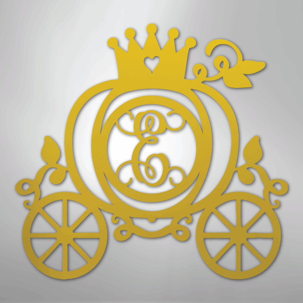 Carriage Initial Monogram - Steel Sign - Kim’s Signature Beauty & Accessories