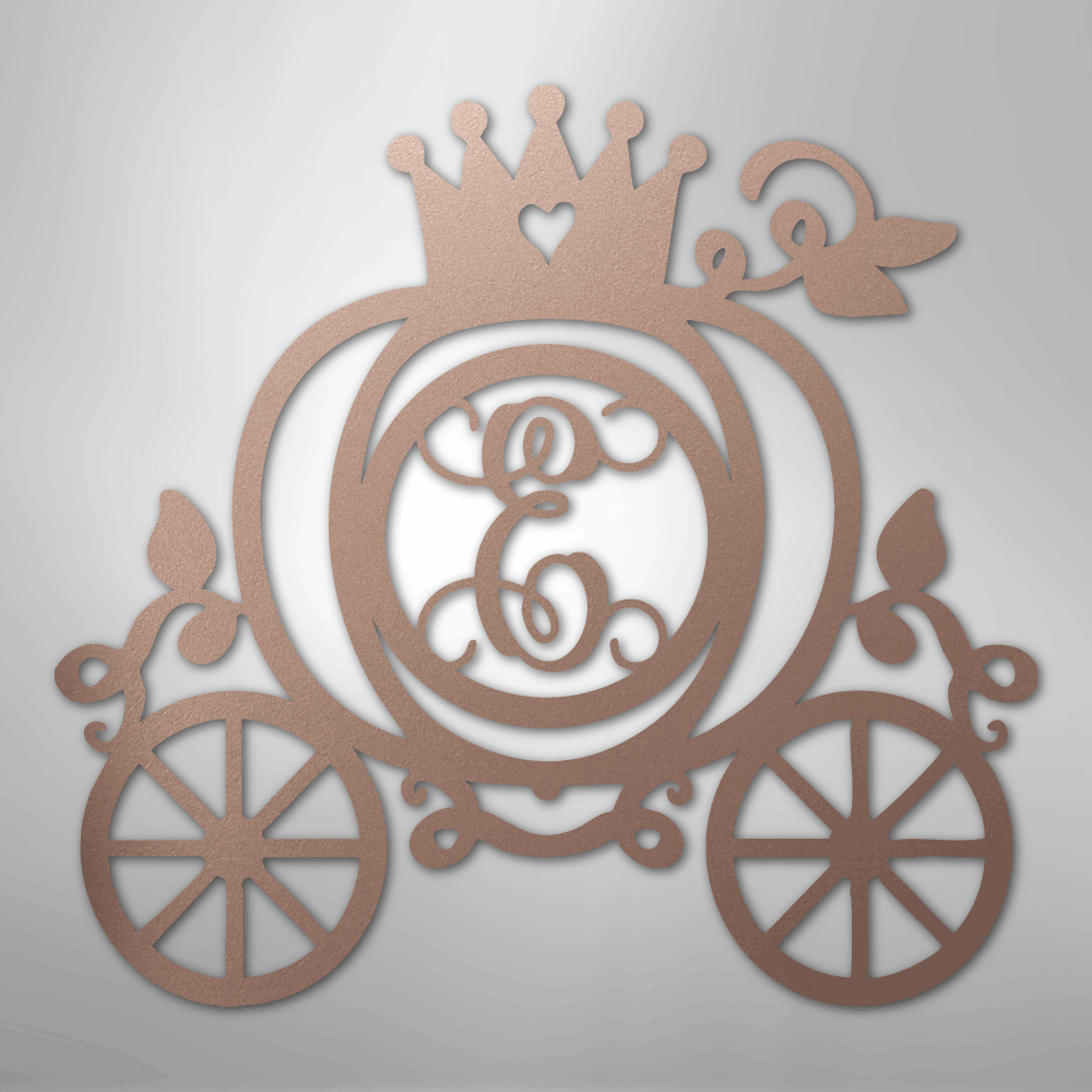 Carriage Initial Monogram - Steel Sign - Kim’s Signature Beauty & Accessories