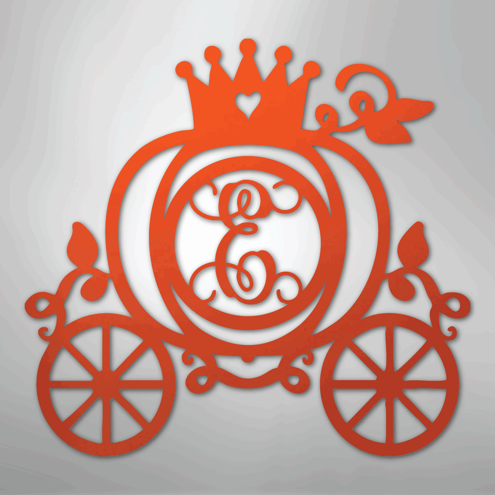 Carriage Initial Monogram - Steel Sign - Kim’s Signature Beauty & Accessories