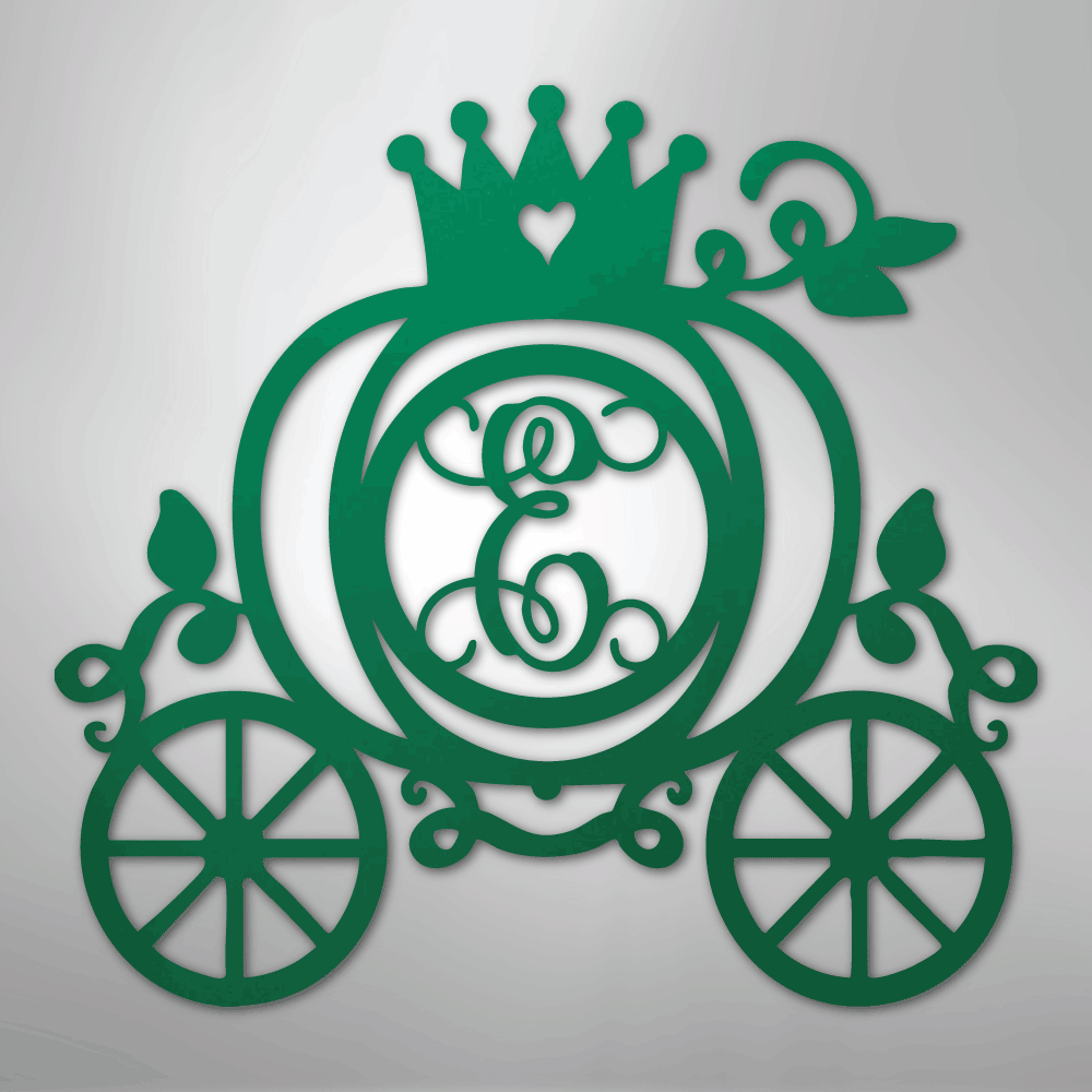 Carriage Initial Monogram - Steel Sign - Kim’s Signature Beauty & Accessories