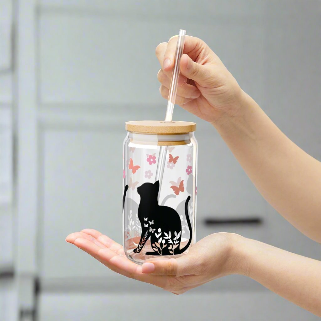 Cat Lover Sipper Glass - Kim’s Signature Beauty & Accessories    