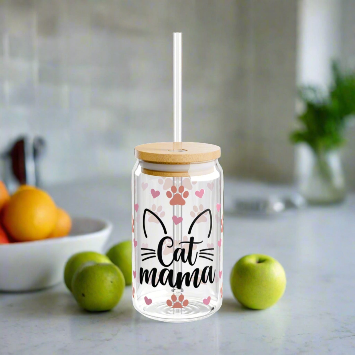 Cat Mama Glass sipper - Kim’s Signature Beauty & Accessories    