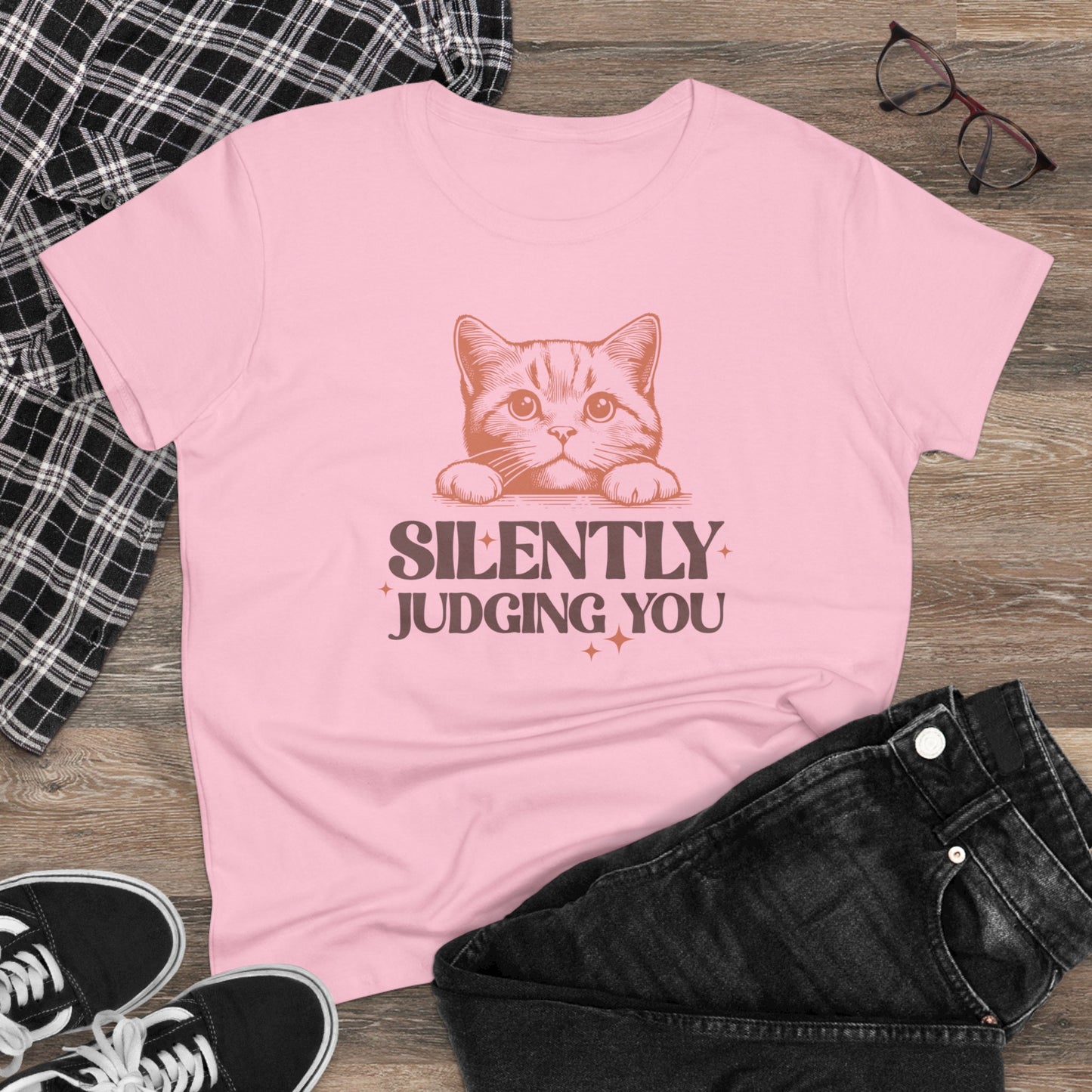 Cat's Silently Judging You Tee - Kim’s Signature Beauty & Accessories    