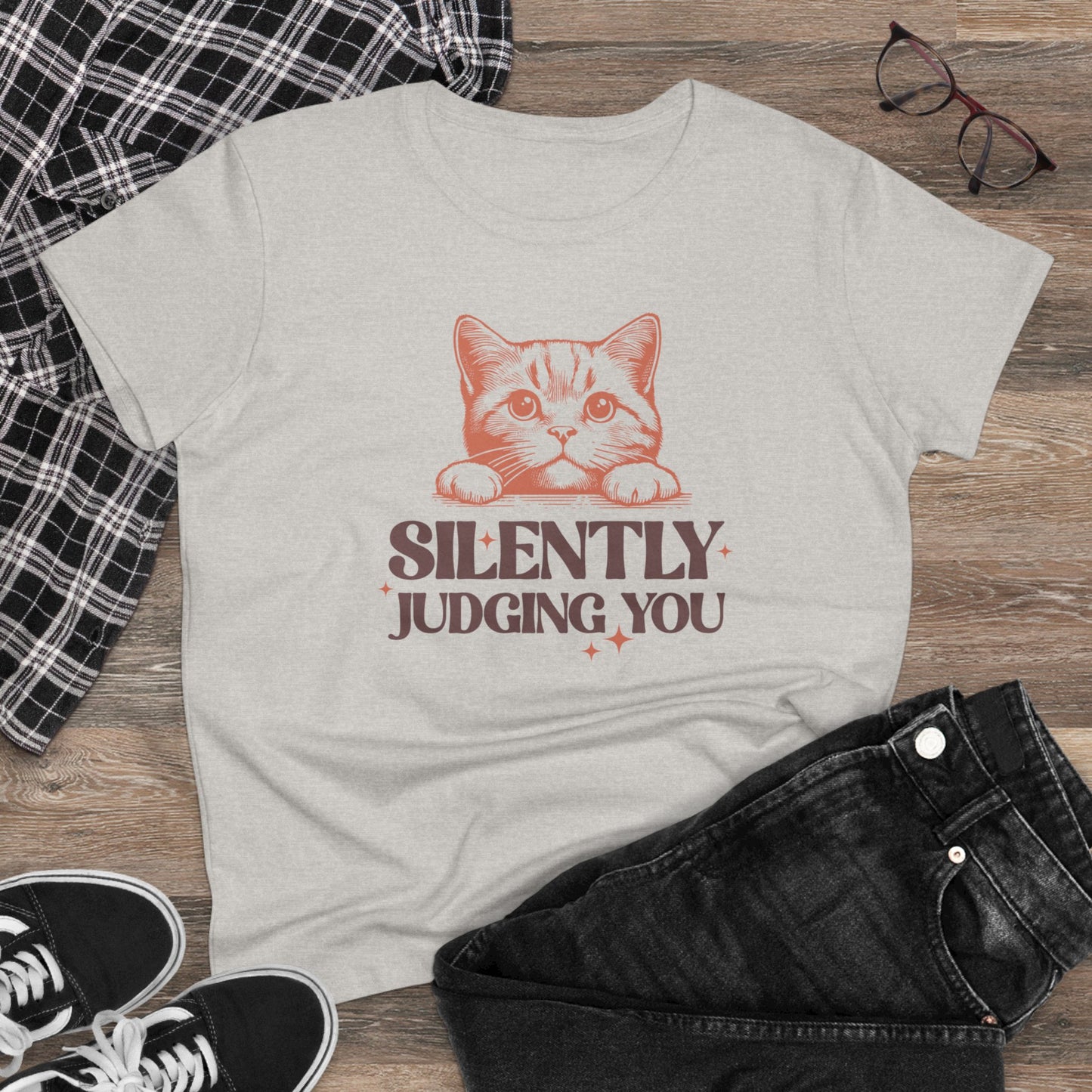 Cat's Silently Judging You Tee - Kim’s Signature Beauty & Accessories    