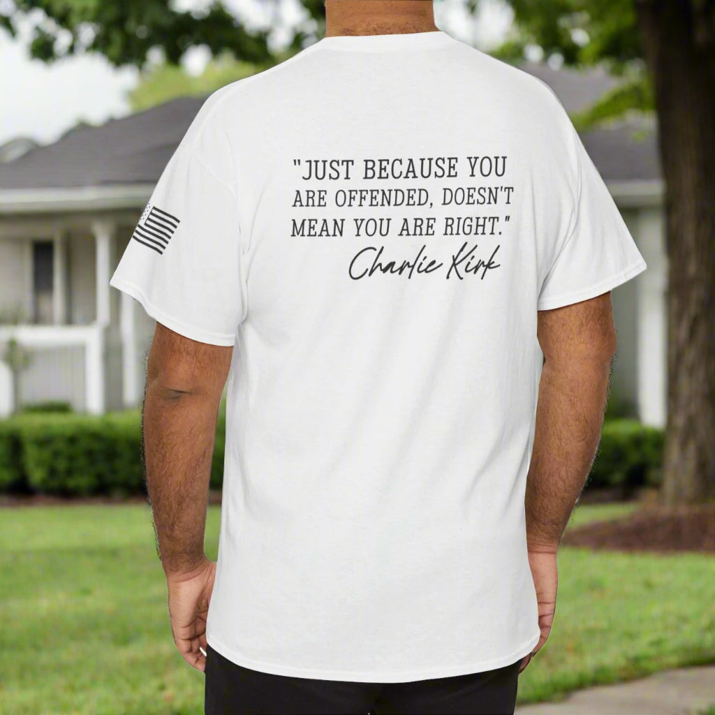 Charlie Kirk “Turning Point” Freedom Tee-Christian Statement - Kim’s Signature Beauty & Accessories    