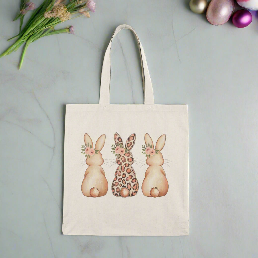 Charming Bunny Print Tote Bag - Kim’s Signature Beauty & Accessories    